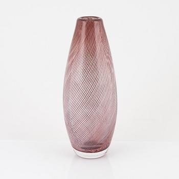 Edward Hald, a ’slipgraal’ glass vase, Orrefors, 1954.