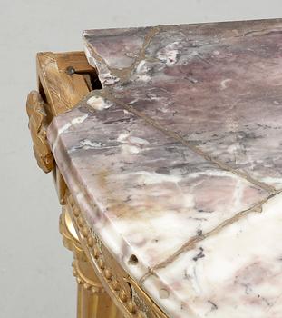 KONSOLBORD, gustavianskt, sent 1700-tal.