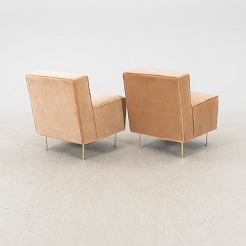 Greta Magnusson Grossman,  fåtöljer ett par "Modern Line Lounge Chair" Gubi 2000-tal.