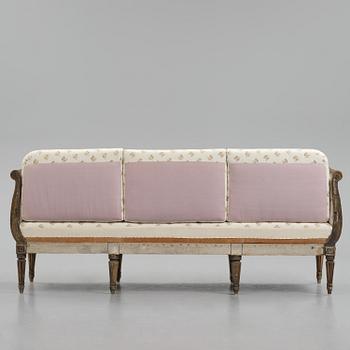A Gustavian sofa by E. Öhrmark (master in Stockholm 1777-1813).