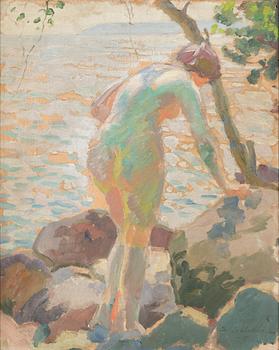 Santeri Salokivi, Woman on the shore.