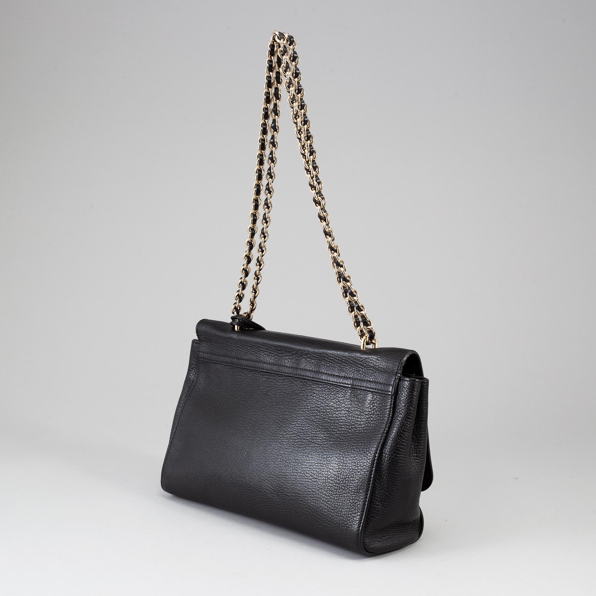 MULBERRY, a black leather 'Lily' handbag, 2018.