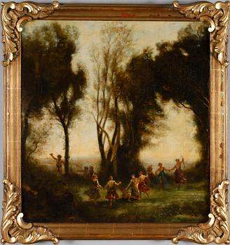 OKÄND KONSTNÄR, olja på duk, 1800-talets andra hälft.