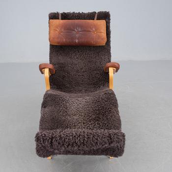 VILFÅTÖLJ, "Pernilla 3", Bruno Mathsson, brännmärkt.