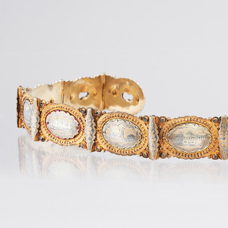 An Ottoman empire / Armenian bridal belt, around 1890-1910.