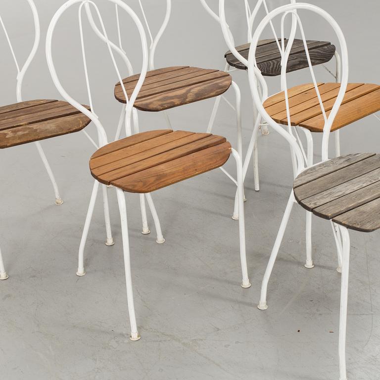 SIX GÄRSNÄS GARDEN CHAIRS.