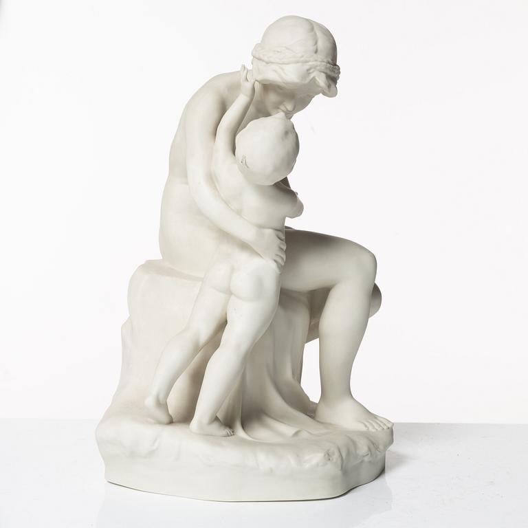 Figurin, parian, troligen Gustavsberg, 1906-26.