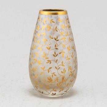FRITZ KALLENBERG, vas, glas, Boda, signerad, 1900-talets första hälft.