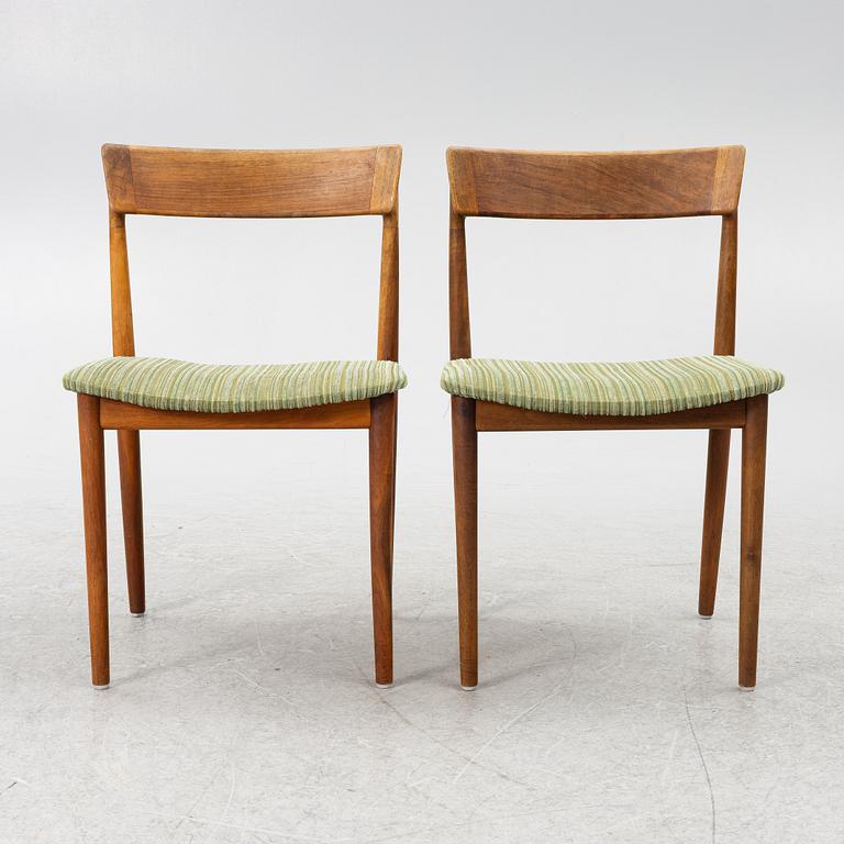 Henry Rosengren Hansen, chairs, set of 6, Brande Møbelfabrik, Denmark, 1960s.