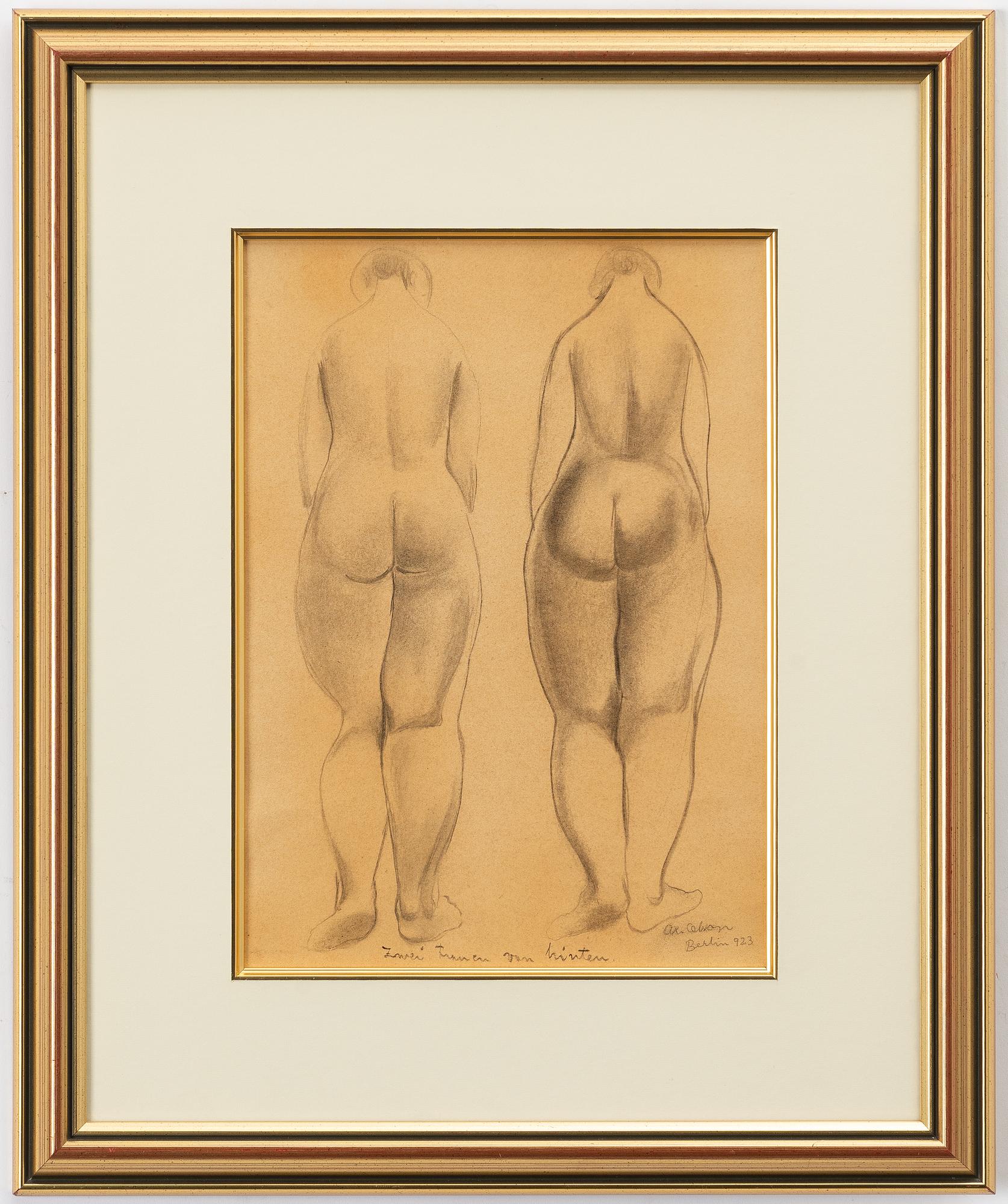 Axel Olson, "Zwei Frauen von hinten".