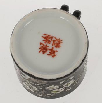 PARTI SKÅLAR samt FÅGELSKÅLAR, 5+15 st, porslin. Kina Republik (1912-1949).