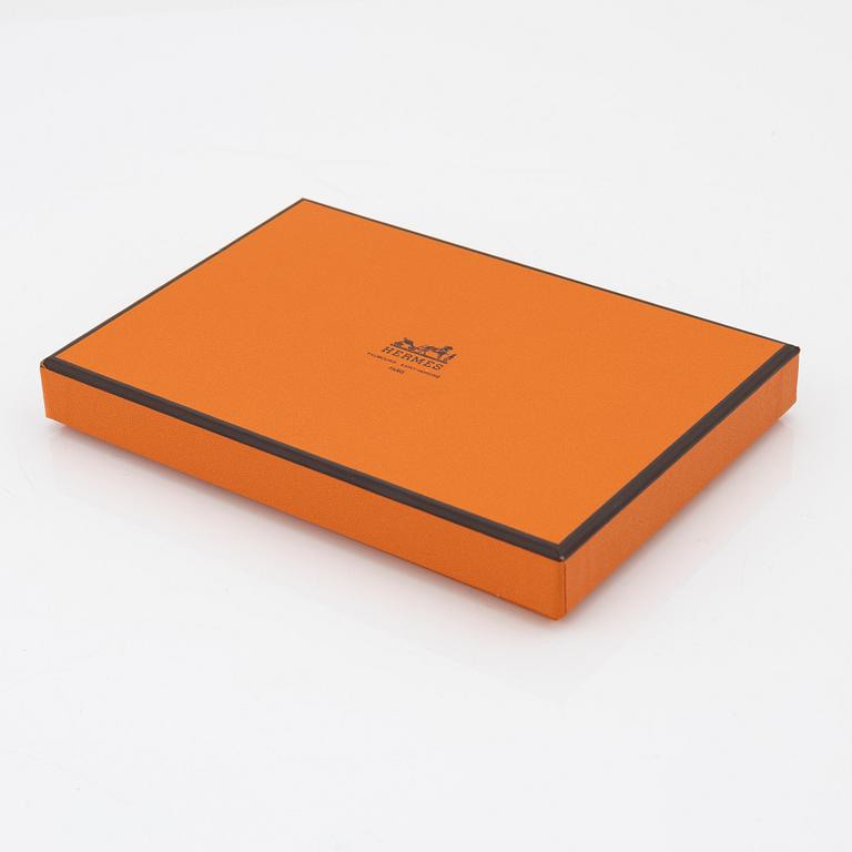 Hermès, A orange leather 'Envelope pouch', 2003.