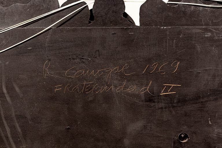 Rafael Canogar, mixed media signerad och daterad 1969.