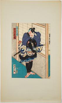 Utagawa Kunisada, färgträsnitt, Japan.