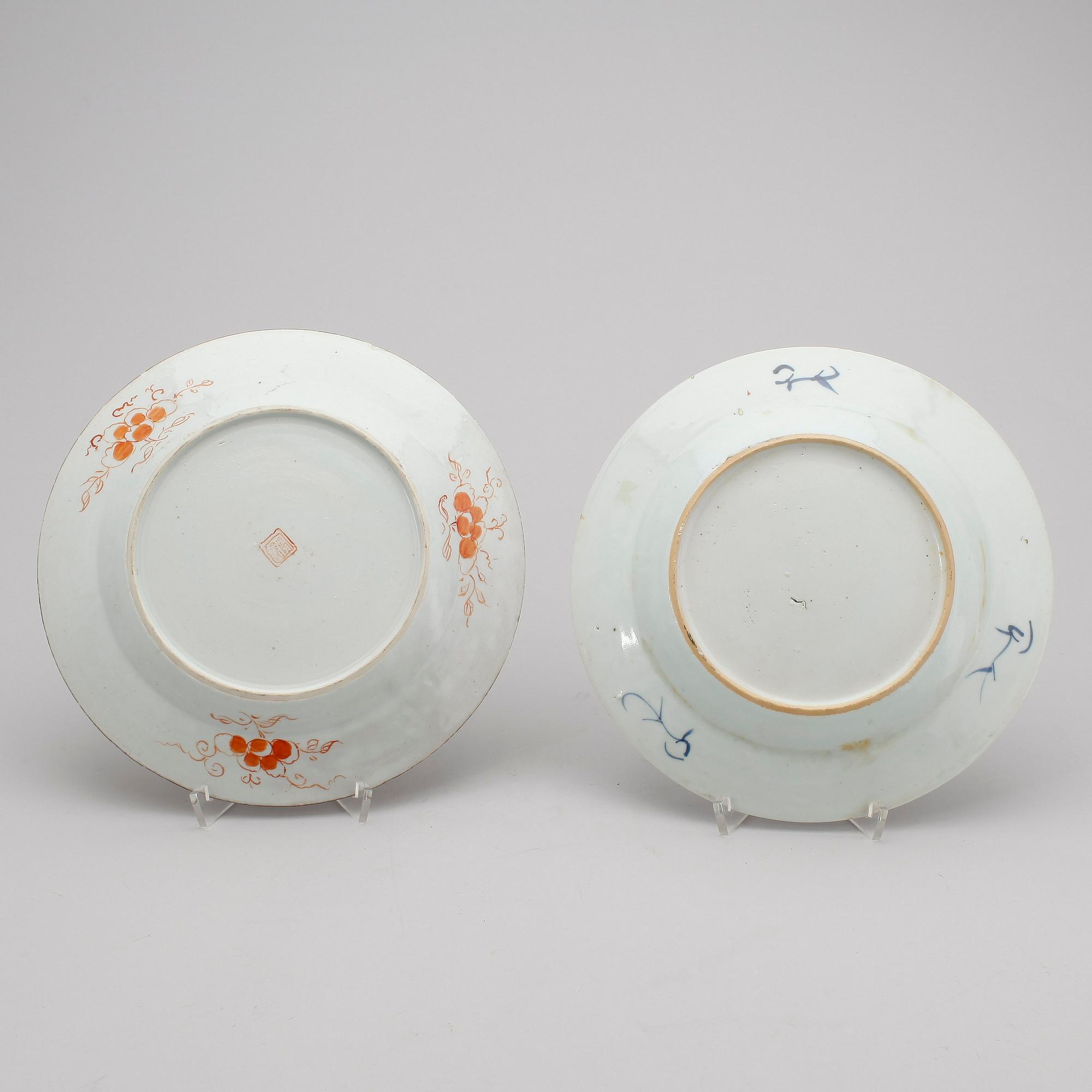 TALLRIKAR, 8st, porslin, Kina, Qianlong (1736-1795).