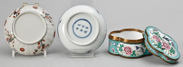 PARTI PORSLIN, 12 delar, Kina, 1800/1900-tal.