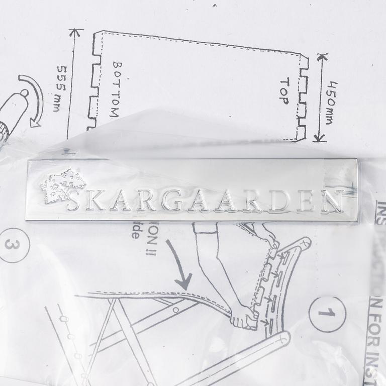 Björn Hultén, beach chair, 'H55', Skargaarden.