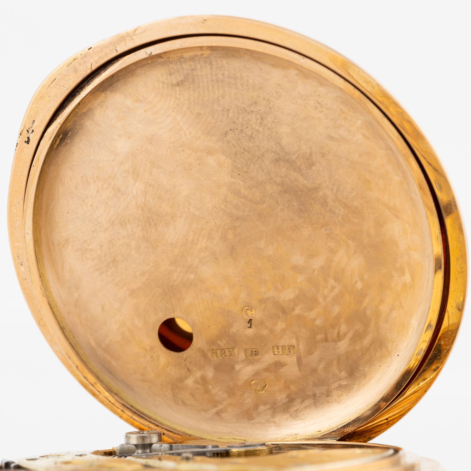 Halda, pocket watch, hunter, 52 mm.