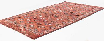 An antique Yomut carpet, ca 336 x 194-202 cm.