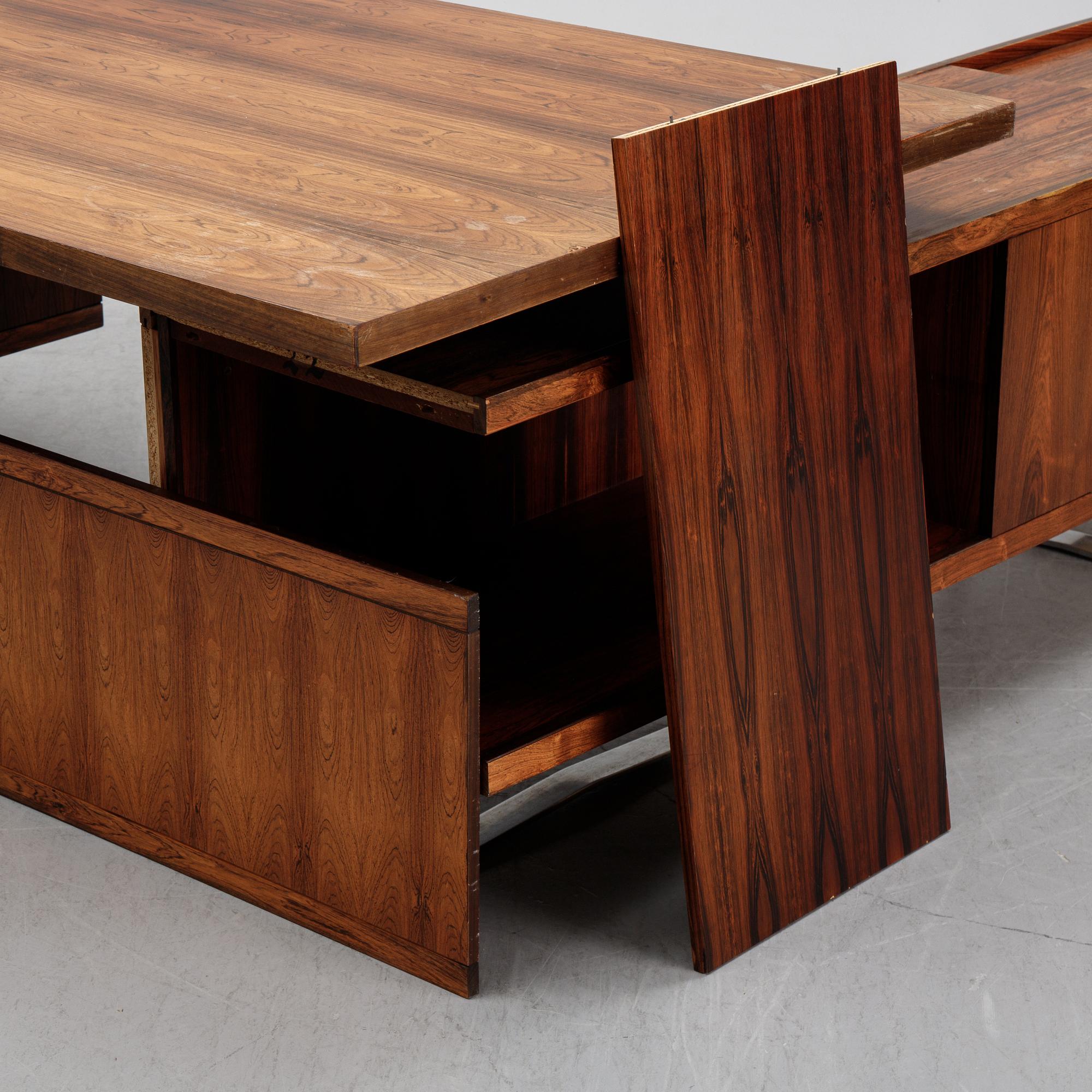 A Jørgen Pedersen writing desk, "Europa 2002-serie", E Pedersen & Søn, Denmark 1970´s.