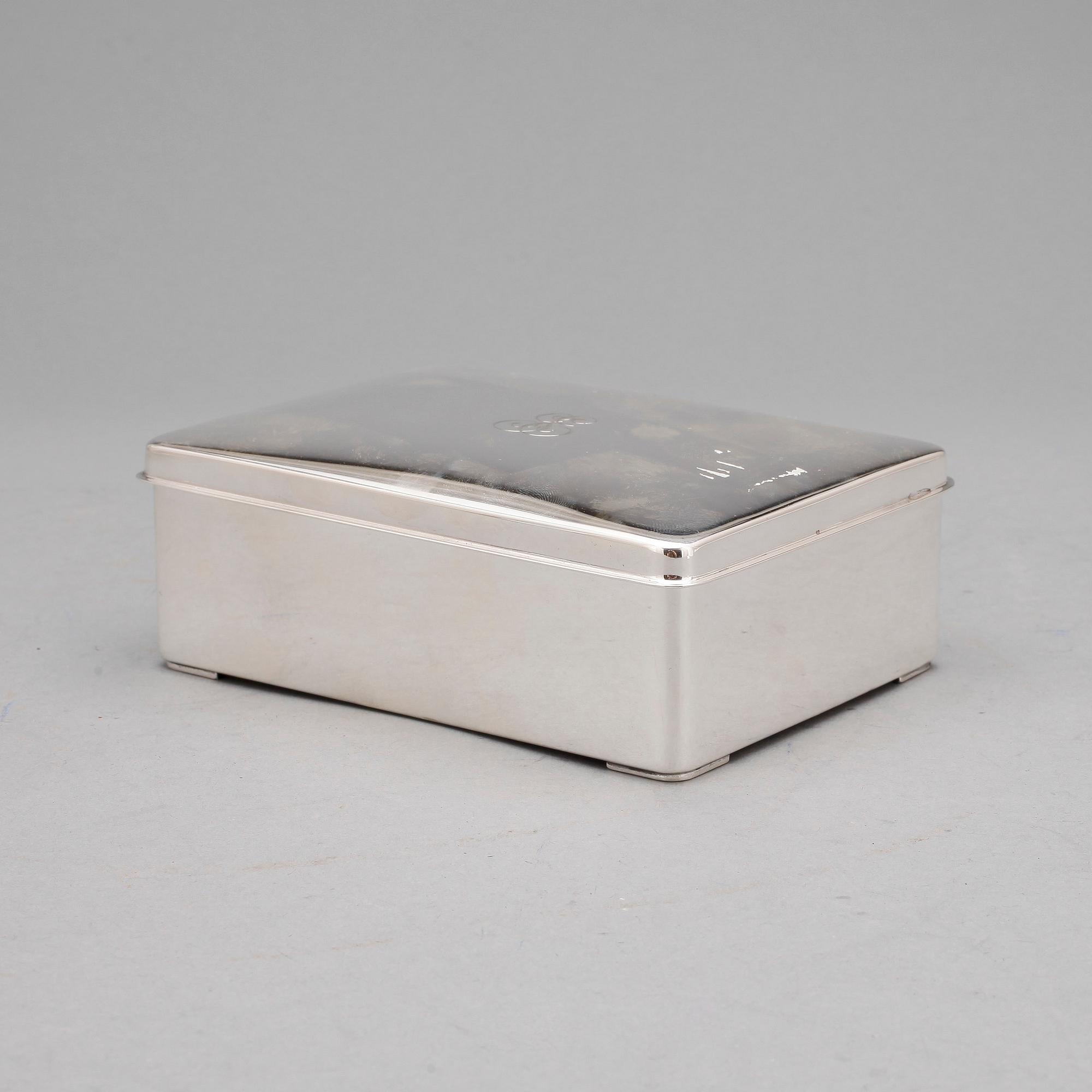 CIGARETTASK, silver, C G Hallberg, Stockholm, 1959.