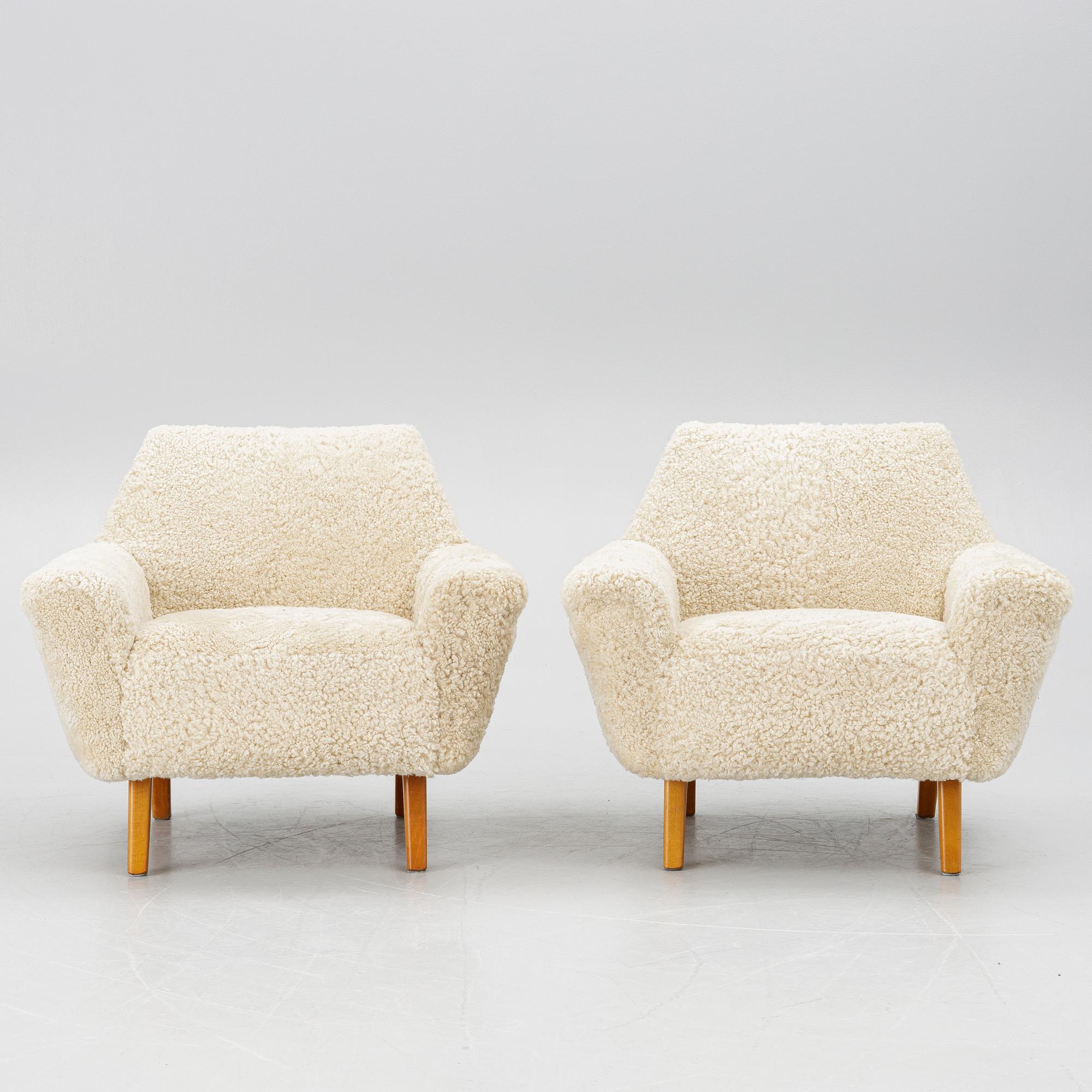 Fåtöljer, ett par, 1900-talet andra hälft.