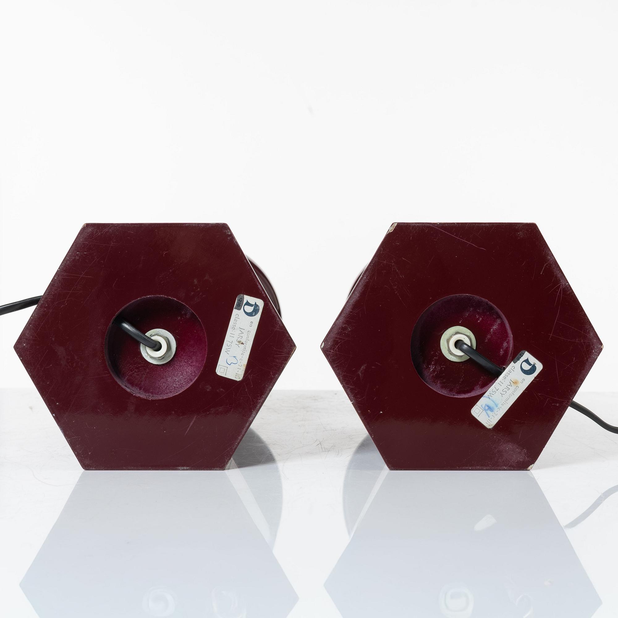 Table lamps, a pair, Jarsy, France, contemporary.