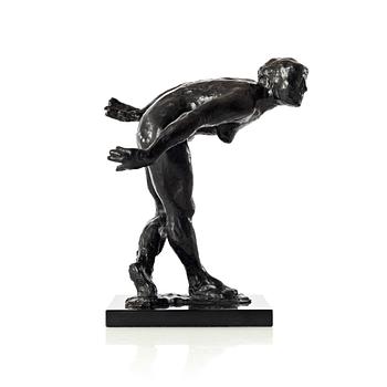 Gudmar Olovson, sculpture. Signed. Numbered. Foundry mark. Bronze, total height 35 cm, length 29 cm.