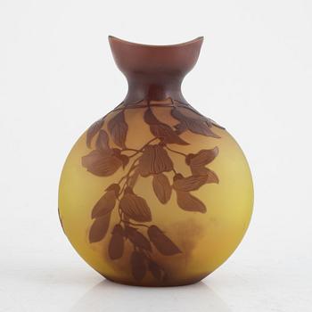 Emile Gallé, a cameo glass vase, Art Nouveau, Nancy, France, around 1900.