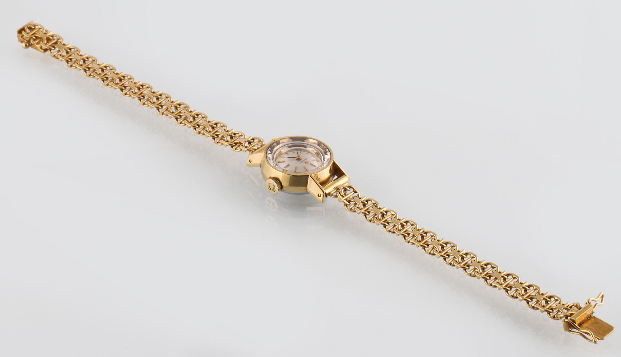 ARMBANDSUR, dam, Omega, 18 k guld.