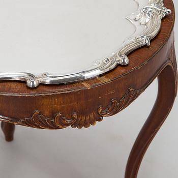 Brickbord, sterlingsilver och mahognyfaner, Mappin & Webb, London 1912, stommen av Paul Boman.