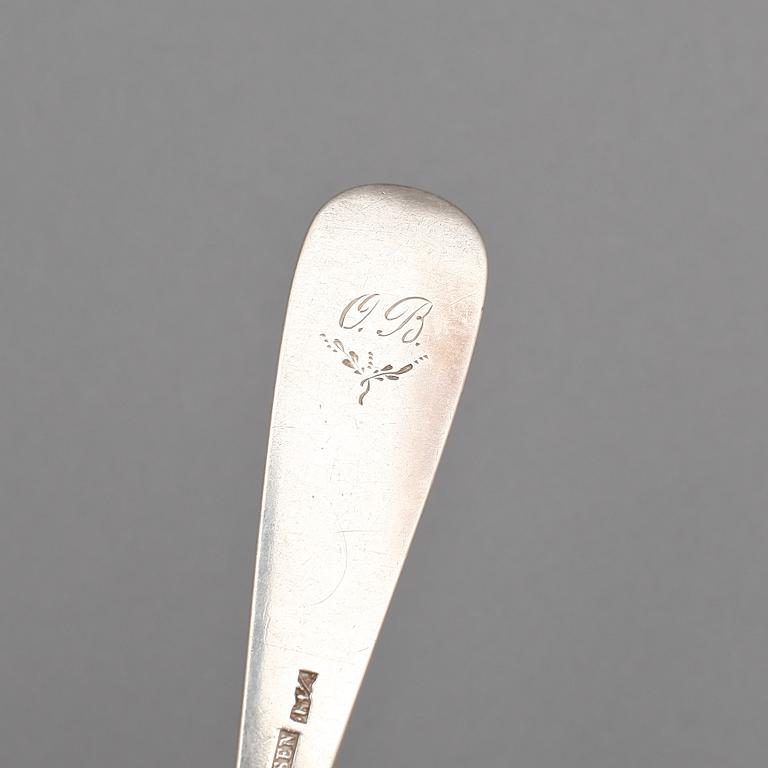 BESTICKSERVISDELAR, 20 delar, bl a  P. EVERSEN, mestadels Norge, 1900-talets första hälft. Totalvikt ca 565 gram.