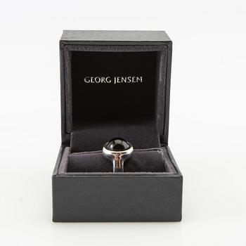 Georg Jensen, Regitze Overgaard, ring, silver and black stone.