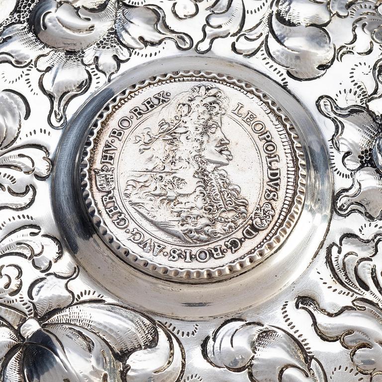 Dryckeskanna, silver, 18-/1900-tal, okänd mästare/utan stämplar, sannolikt Danmark.