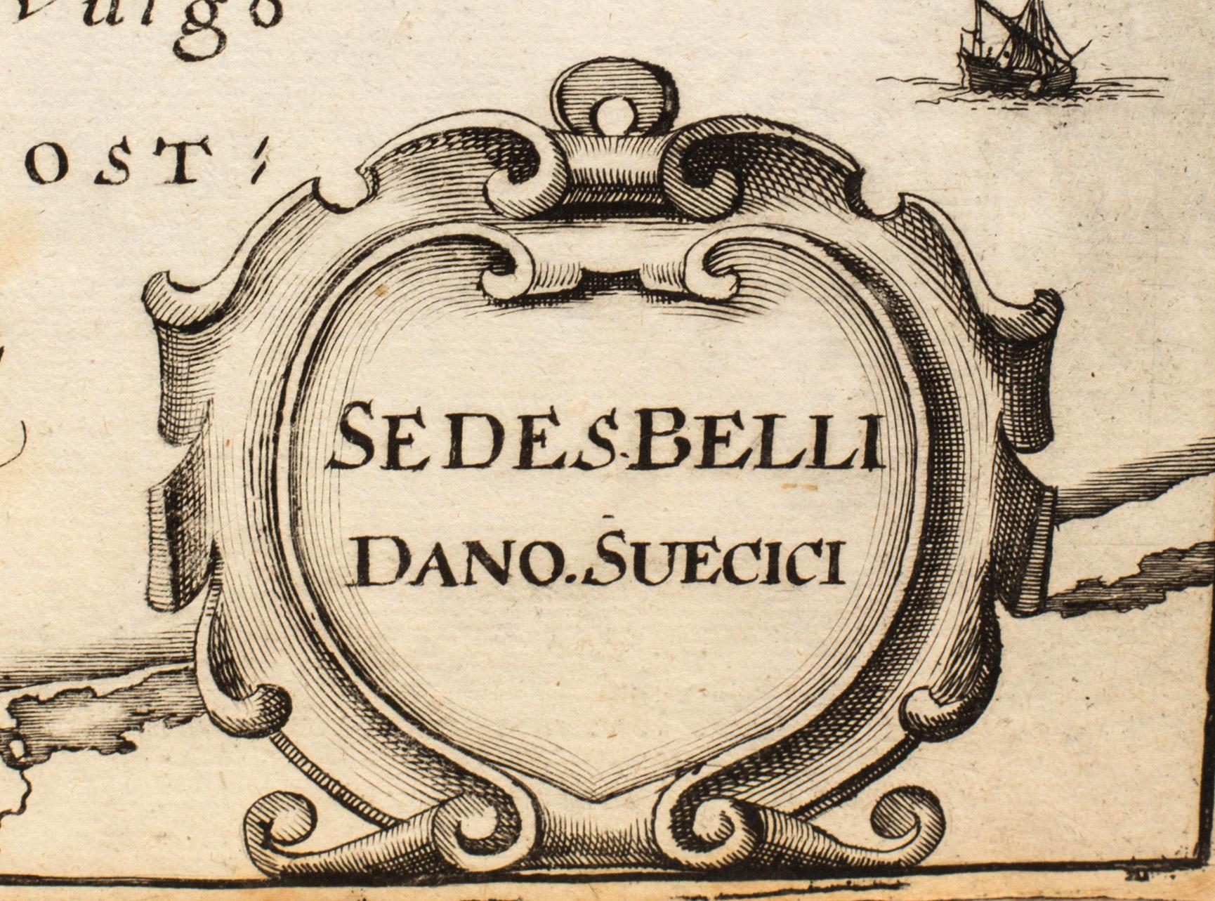 TWO MAP ENGRAVINGS, 17/18th century.