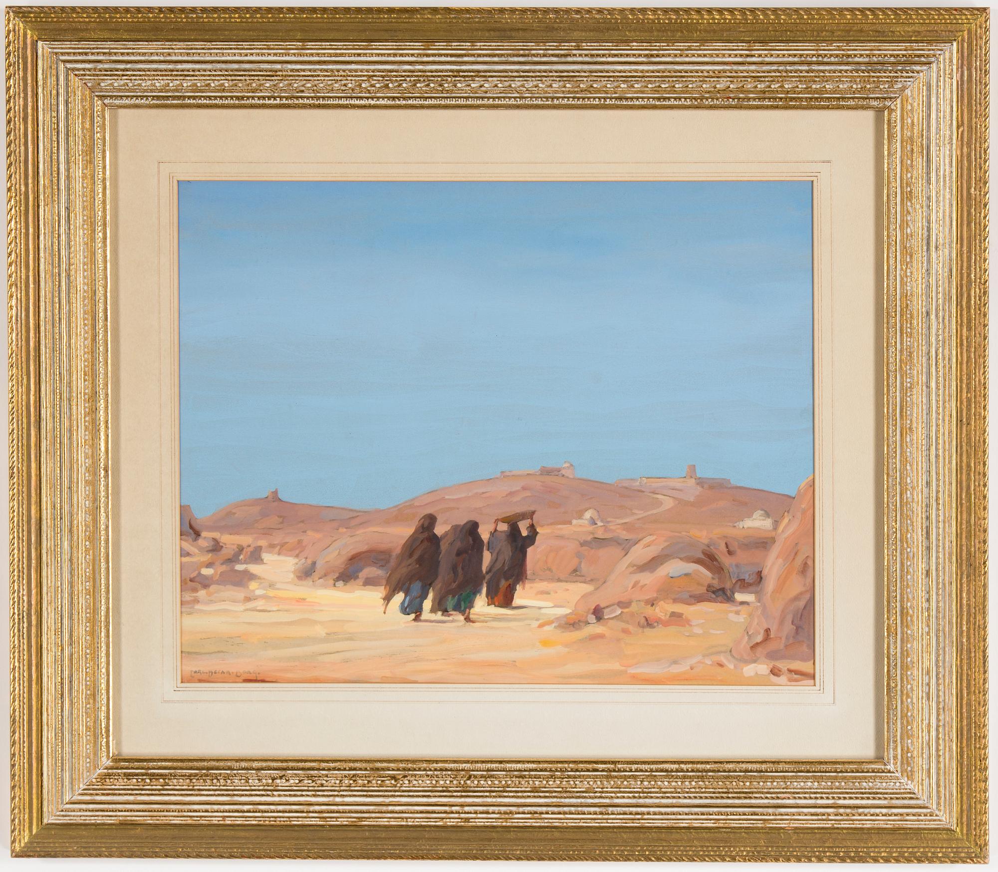 CARL OSCAR BORG, gouache, signed.