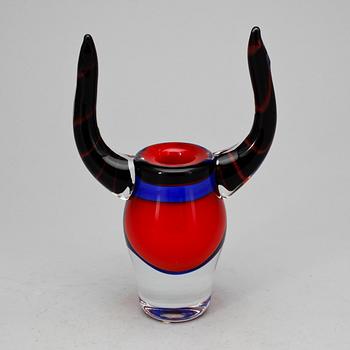 SKULPTUR, glas, Erik Höglund, signerad o daterad -91. Numrerad 37/350.
