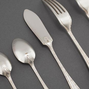 BESTICK, 66 delar, pläter, Mappin & Webb, England, 1900-talets första hälft.