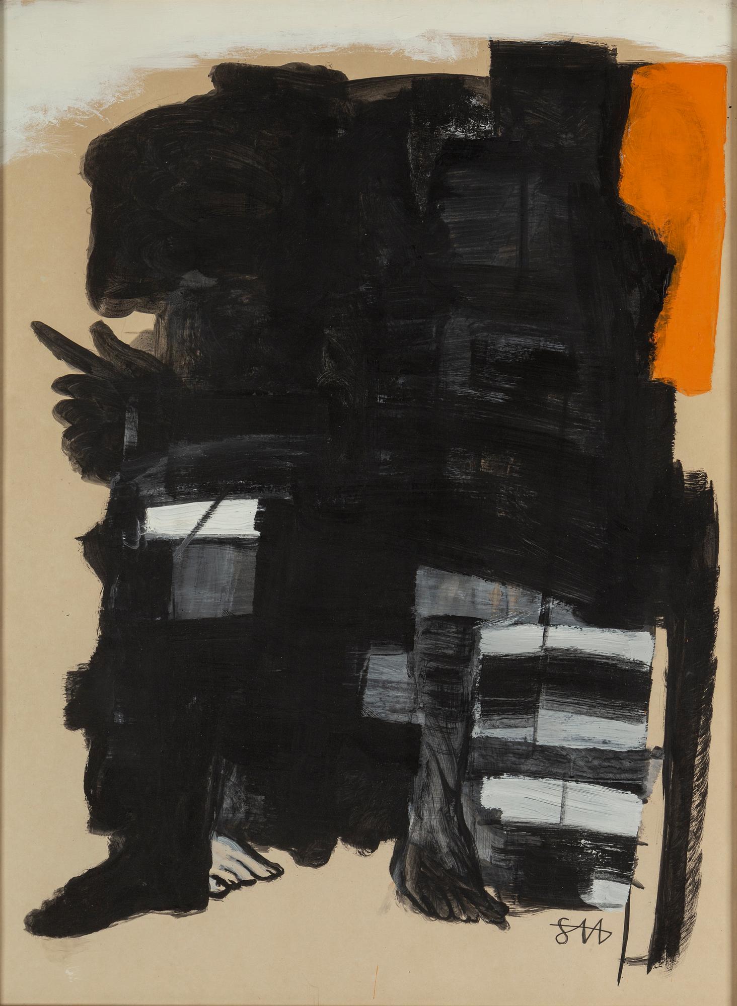STAFFAN HALLSTRÖM, gouache & watercolour, signed.