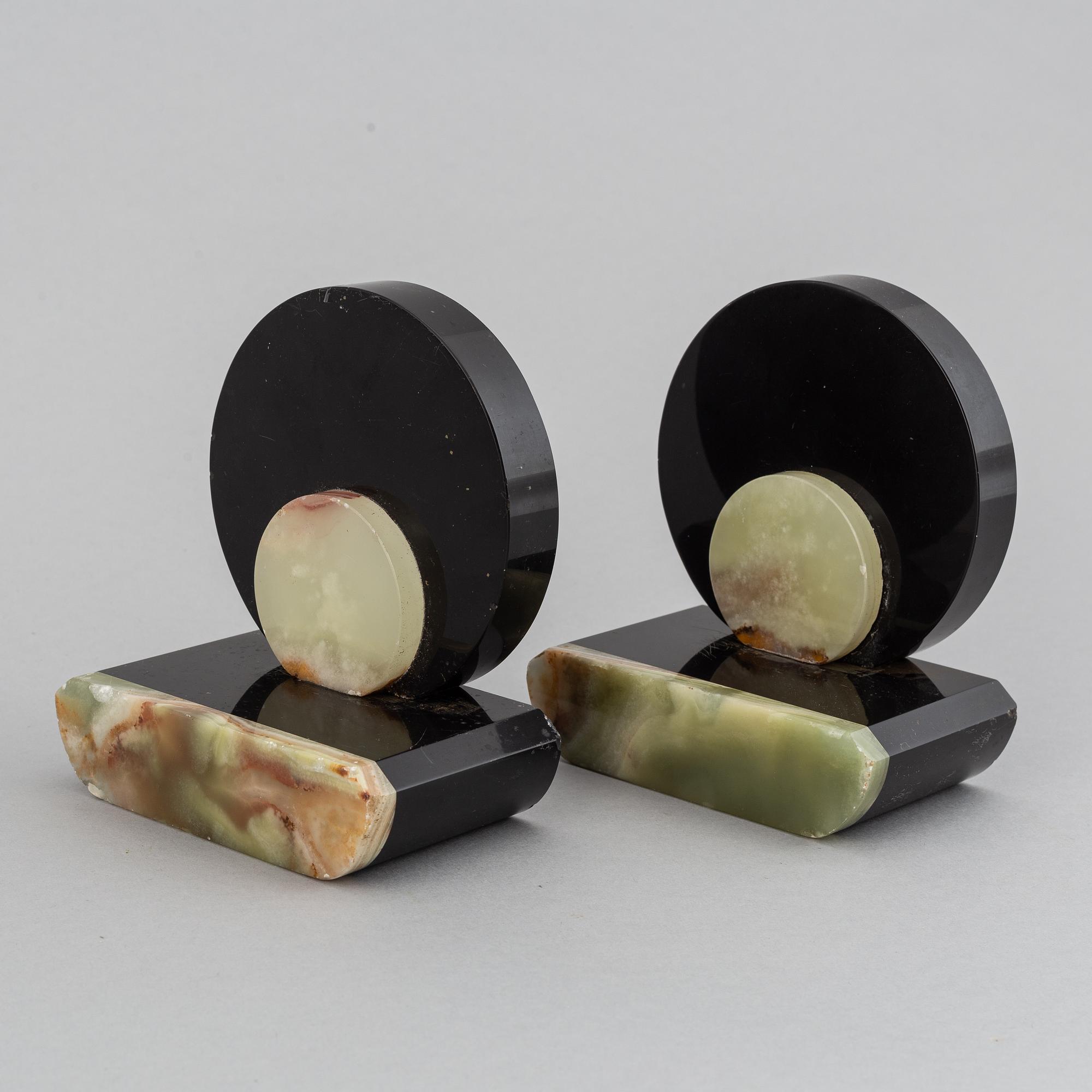 A pair of art déco book ends, 1920/30.