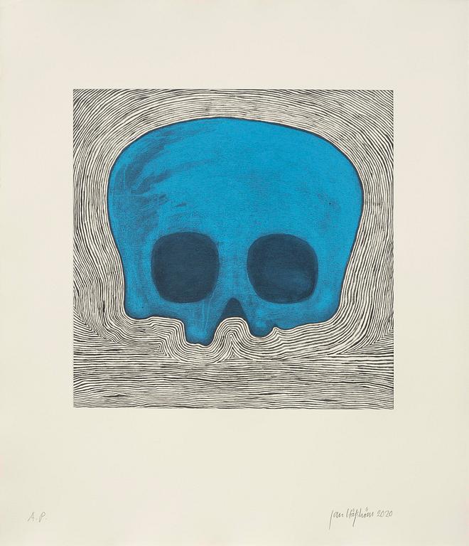 Jan Håfström, "Blue Skull".