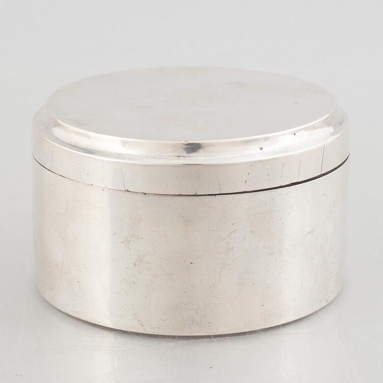 A Swedish silver box, mark of Adolf Zethelius, Stockholm 1820.