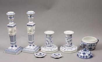 PARTI MUSSELMALET, 7 delar, porslin, Royal Copenhagen.