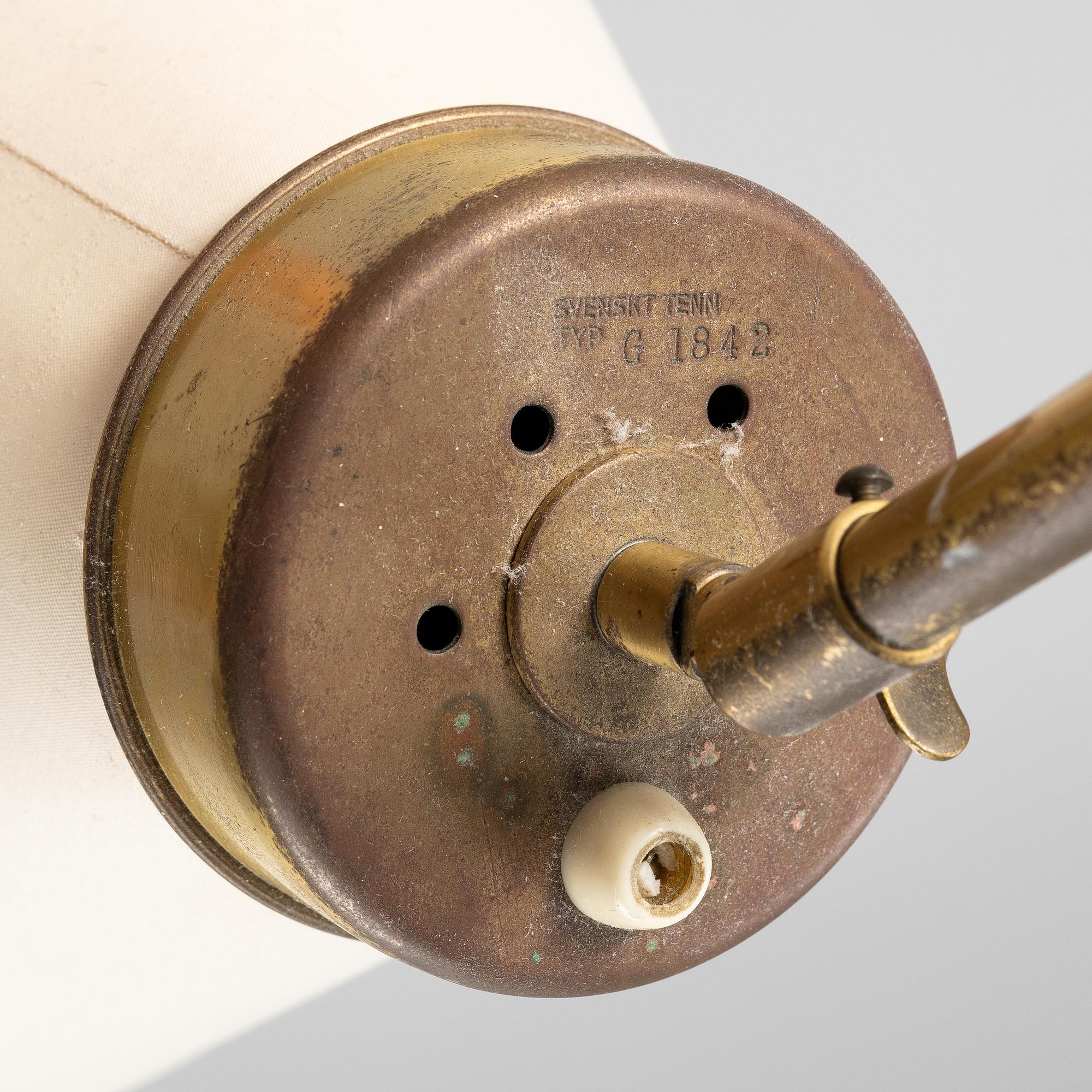 Josef Frank, A model G1842 floor lamp, Firma Svenskt Tenn, Sweden.