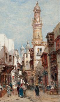 142. Frans Wilhelm Odelmark, Basargata. Kairo.