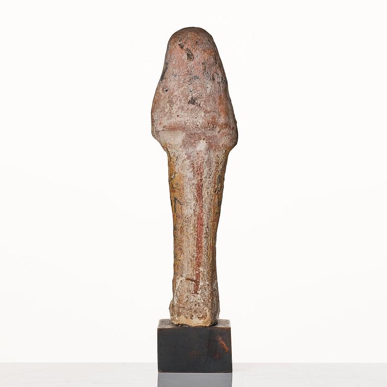 A pottery Ushabti Egypt presumably 18:e dynasty ca 1450 B.C.