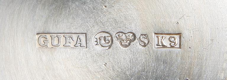 PARTI SILVER, 19 delar, Sverige, 1900-tal. Vikt ca 680 gram.