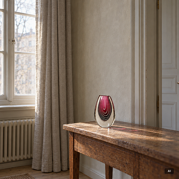Vicke Lindstrand, vas, glas, Kosta, modell 1114, 1950-tal.