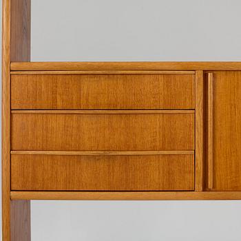 A 1960's/70's two-part bookcase.