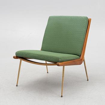 Peter Hvidt & Orla Mølgaard, a "Boomerang HM2" lounge chair, France & Daverkosen, Denmark, 1950's.